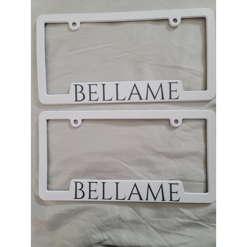 NEW Bellame License Plate Frames, Set of 2